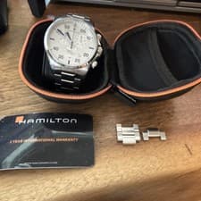 Hamilton Red Bull Air Race Chronograph Men's Sport Watch Stainless Steel Silver