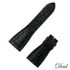 Roger Dubuis Men’s Genuine Leather Belt Black B27/S Golden Square