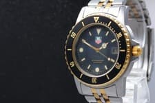 [Exc+5]  TAG HEUER 1500 Professional 200M 925206D Quartz Mens Watch Black Dial