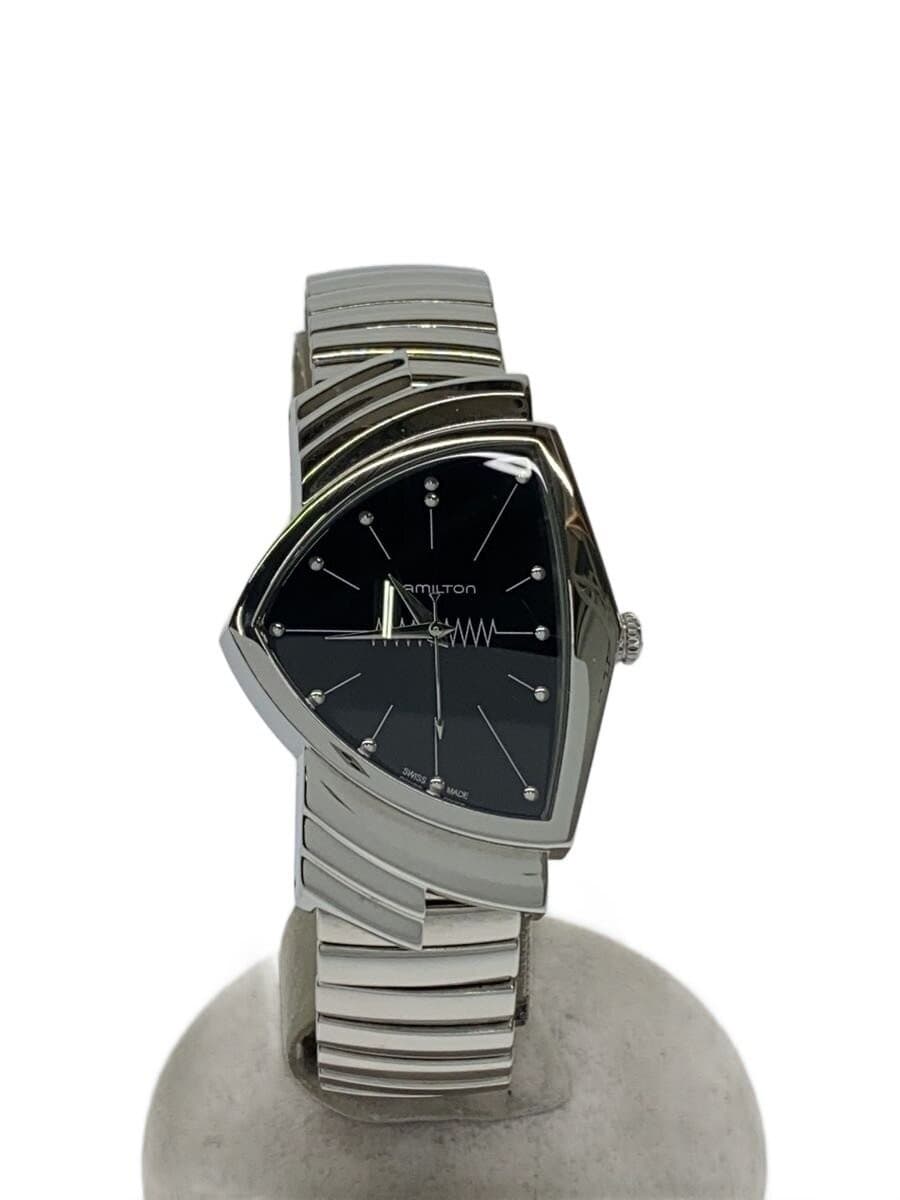 HAMILTON Quartz Watch Analog Stainless BLK SLV H244112
