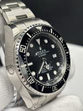 2012 Rolex Sea-Dweller 116660 Silver Oyster Bracelet with Black Bezel