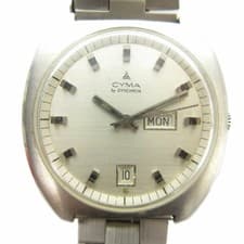 CYMA by SYNCHRON Vintage Automatic Watch Men Silver