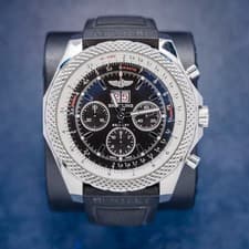- Breitling Bentley 49MM (a44364) Black Rubber Strap - 2014 Digital Card (sw759)