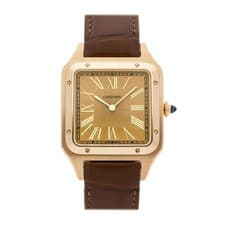 Cartier Santos-Dumont Extra-Large Model Yellow Gold Manual Wind Watch WGSA0111
