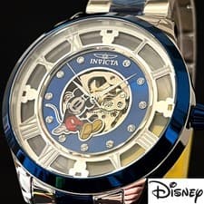 INVICTA Disney Mickey Mouse Automatic Men's Watch Blue 45mm 100M Box New