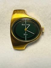 Bulova x Dior Ladies Hand-Wound Watch 18-Hour Operation Used From Japan