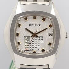 Orient Y209101 40 Wristwatch Silver Dial Mens Timepiece Authentic Rare