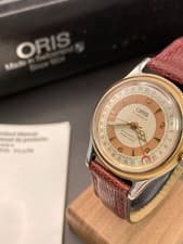 Vintage Oris 7400C Big Crown Pointer Date Automatic Men's From JP with box