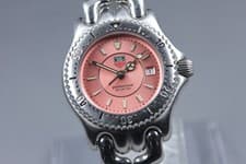 [Near MINT] TAG HEUER S/el WG131G Date pink Dial Quartz Ladies Watch