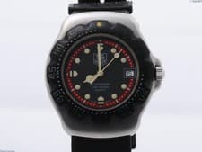 Vintage TAG Heuer Formula  WA1214 Black Red 35mm Quartz Watch From Japan