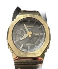 CASIO G-SHOCK GM-B2100GD-9A Full Metal Gold Bluetooth Solar Box + 6 Extra Links