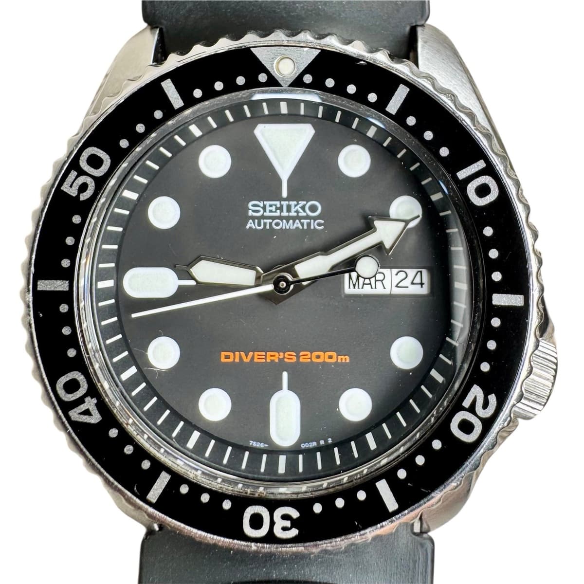 Seiko Automatic Diver's 200m SKX007 7S26-0020 Scuba Diver JDM Black Bezel 42mm