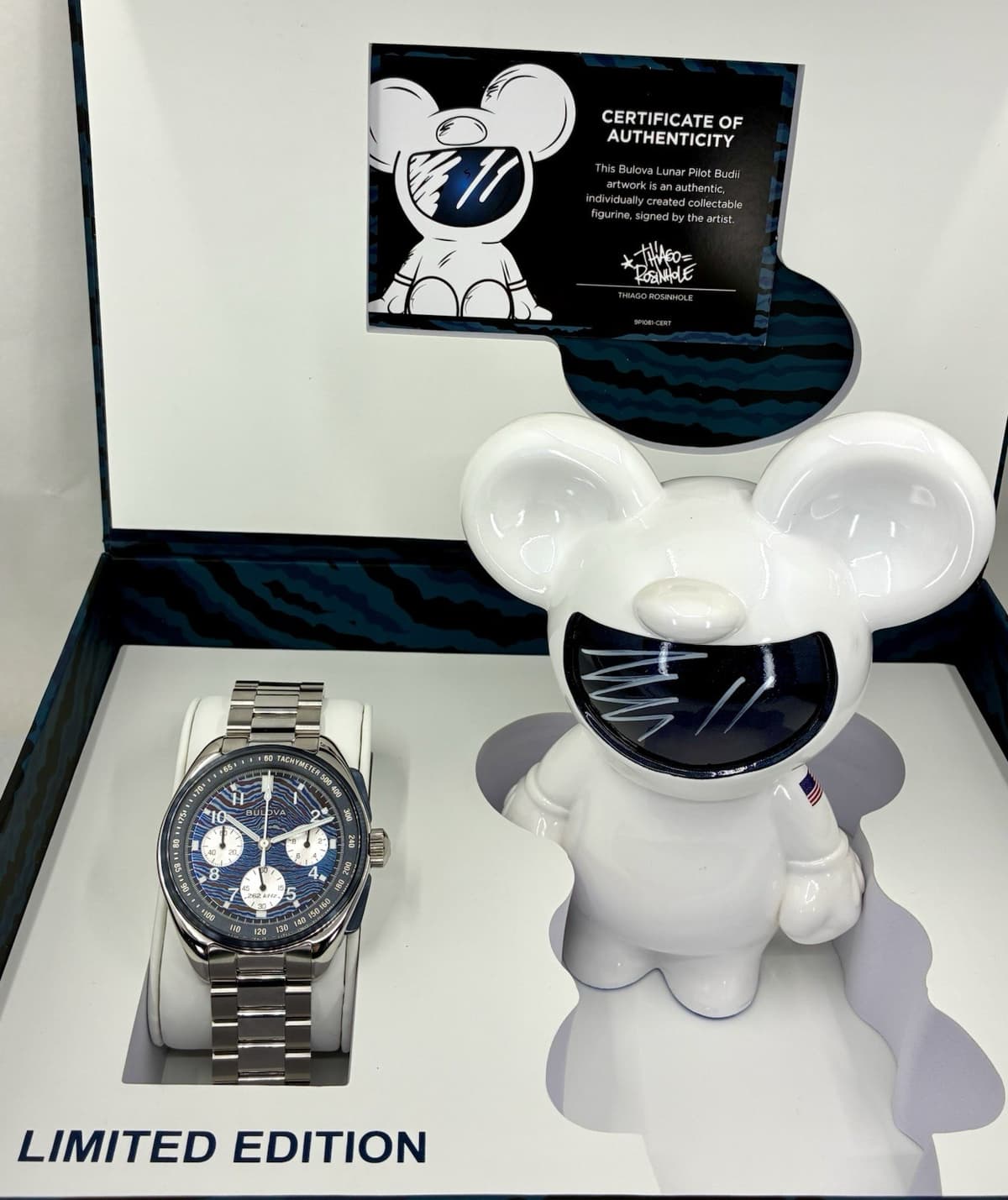 NEW Gents BULOVA LUNAR PILOT TIMASCUS Limited Edition Chronograph Watch 98A329