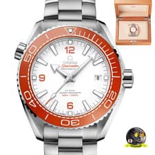 Omega Seamaster PLANET OCEAN 600M 43.5MM Orange 215.30.44.21.04.001 NEW!