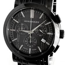 Burberry BU1373 Wristwatch Timepiece Quartz Black Dial Luxury Genuine