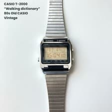 CASIO T-2000 Vintage Walking Dictionary Watch 1984 Rare Collectible