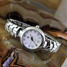 TAG HEUER Silver Guilloche Dial Link Series Watch WAT1314.BA0956