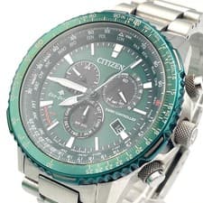 Citizen Promaster Sky Watch Mens Wrist 18cm Green CB500459W Japan