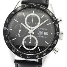 TAG HEUER Carrera CV2010-3 Chronograph Date black Dial Automatic Men's_945805