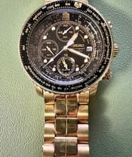 Seiko Flightmaster SNA414P1 Chronograph 200M Pilot's Watch June 2006 - 7T62-0EB0