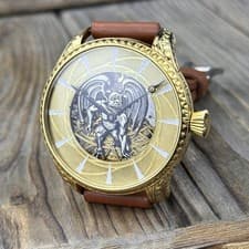 Marriage Watch - Swiss Vintage Movement 46mm, Hand Engraved Custom Dial, Case