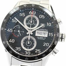 Defective TAG HEUER CV2A10 1 Carrera Tachymeter Chronograph Day Date Automatic M