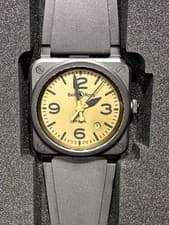 Bell & Ross BR 03 A Ceramic Black Matte 41mm Khaki Dial (Mint Cond.)