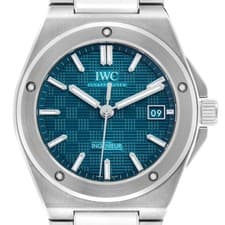 IWC Ingenieur Automatic 40 Aqua Dial Steel Mens Watch IW328903 Box Card