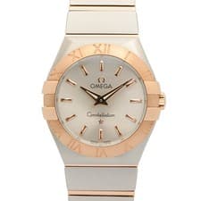 Omega Constellation Brushed Watch, 18K Pink Gold (KPG) Stainless Steel, Ladies,