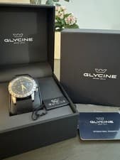 Glycine Men's Airman 40mm Automatic Watch GL0377 Men’s Watch W/ Box Complete!