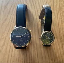 Agnes b Pair Watch Timepiece Womens Fashion Wristwatch Vintage Authentic