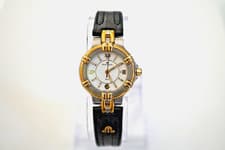 Maurice Lacroix Calypso 75344 Two Tone Quartz Elegant Swiss Watch - Box N Battry