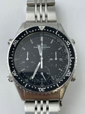 SEIKO 7A28-7040 Chronograph Black Sports Watch 37mm From Japan 42mm