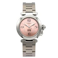 Used Cartier W31055M7 Pasha Big Date Wrist Watch Stainless Steel