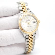 Rolex 279173 Datejust 18K/SS with Silver Stick Dial on Jubilee