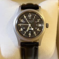 Hamilton Khaki Quartz Men's Watch 33mm Leather Band Used