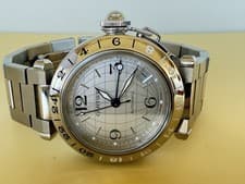 Authentic Nice CARTIER Pasha 2377 Women 36mm Custom Stainless Steel Hkl1400