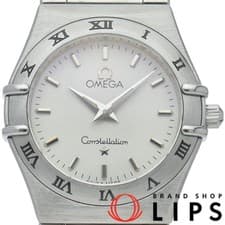 Omega Constellation SM 25.5mm 1572.30 SS Ladies Watch White Finished Excellent U