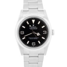 2007 PAPERS Rolex Explorer I BLACK 36mm 3-6-9 Stainless Steel Oyster 114270 BOX