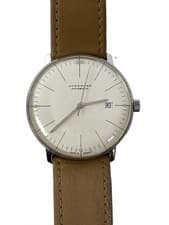 JUNGHANS Max Bill 027 4002 02B Men's Watch From Japan G0421