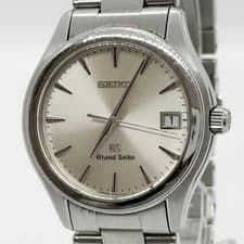 Seiko Grand Seiko 9F62-0A10 Stainless Steel Date Quartz Mens Watch Auth Works