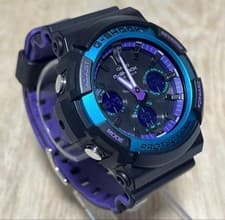 Rare Model Unused Fully Functional Extremely Beautiful G SHOCK GAW 100BL Ana Dig