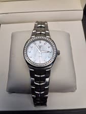 Tag Heuer Women's Watch WBC1316 Link Swiss Quartz Diamond Mother of Pearl Dial