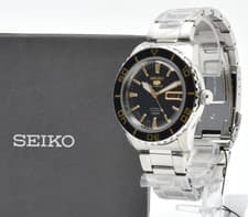 【w/Box,Paper】SEIKO 5 SPROTS 7S36-04N0 SNZH55 42mm Black Gold Dial AT Men's watch
