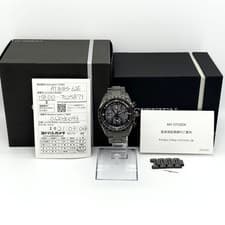 CITIZEN Watch ATTESA Eco-Drive AT8185-62E TI Solar Powered Men's Black w/Boxed