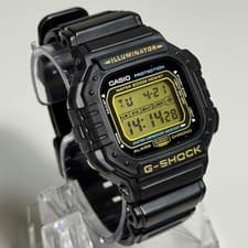 Casio DW6800 G SHOCK Watch Gold Dial Overseas Model Rare Authentic Genuine
