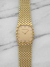 Vintage 1970s Audemars Piguet Heavy Cobra 18K YG Champagne Dial Manual 27mm