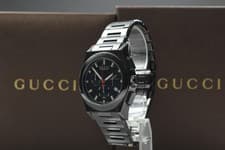 【N MINT+  w/ Box】 Gucci 115.2 Pantheon Chronograph Men's Quartz Watch from JAPAN