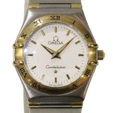 OMEGA 795.1202 White Case Size 24.8mm Ladies Used Watch #31031