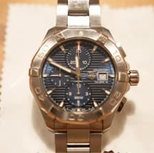 Tag Heuer Aquaracer Chronograph Automatic Watch Wrist Size 17cm